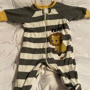 Gerber organic newborn cotton sleeper.